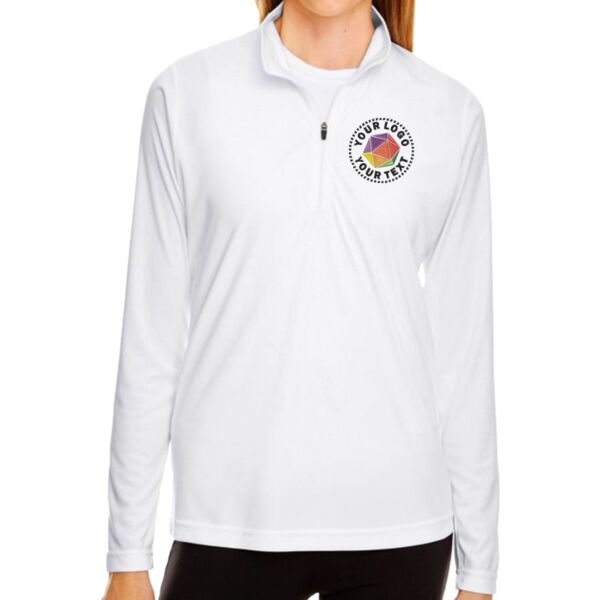 Ladies' Wicking Fleece Quarter-Zip Pullover Thumbnail