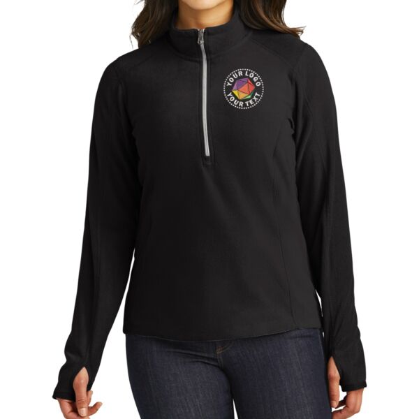 Ladies Microfleece 1/2 Zip Pullover Thumbnail