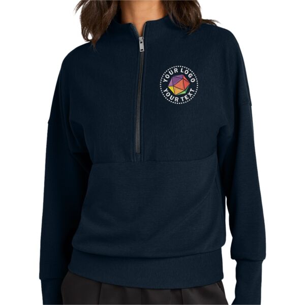 Women's Linear Texture 1/4 Zip Thumbnail