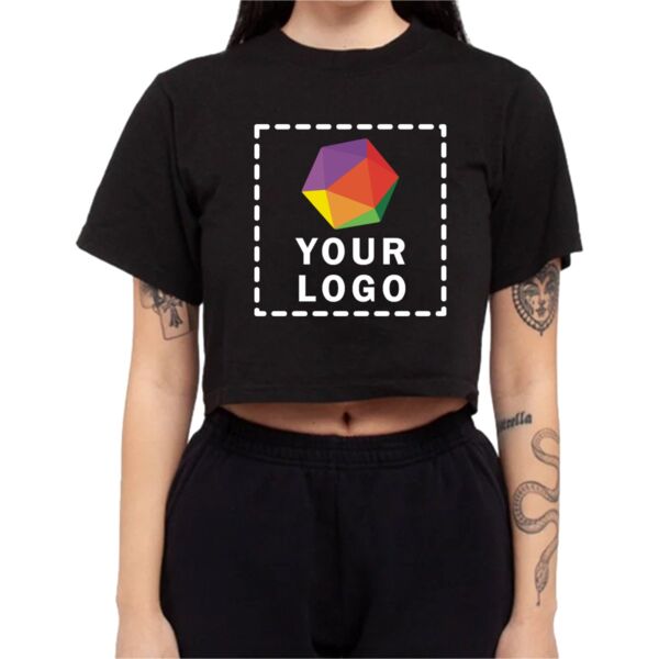 Ladies' Garment Dye Crop T-Shirt Thumbnail