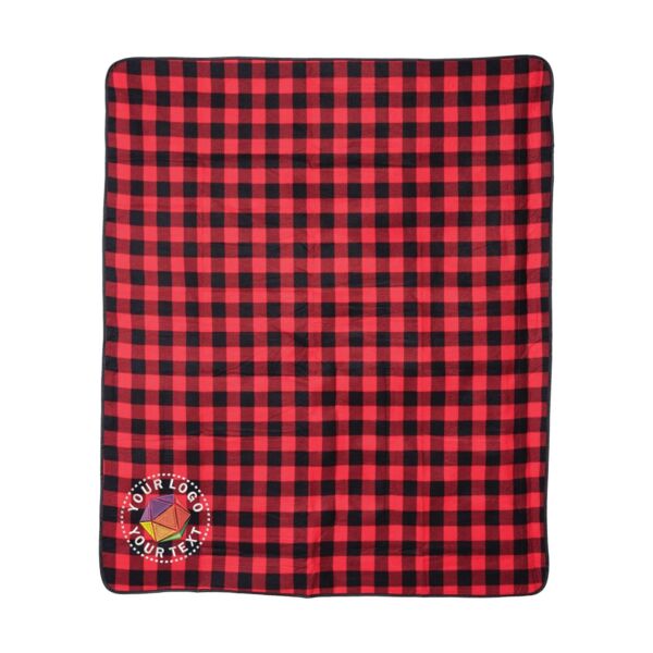 Fleece/Nylon Plaid Picnic Blanket Thumbnail