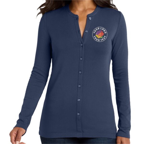 Women's Concept Stretch Button Front Cardigan Thumbnail