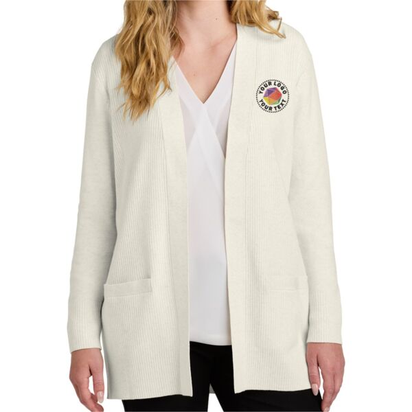 Women's Easy Care Open Front Cardigan Sweater Thumbnail