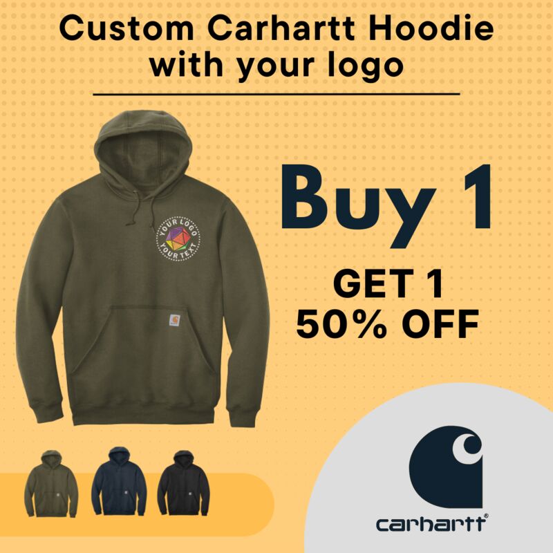 Custom Carhartt Hoodie Buy 1 Get 1 50% Off Thumbnail