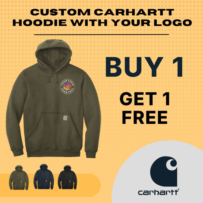 Custom Embroidered Carhartt Hoodie Buy 1 Get 1 Free Thumbnail