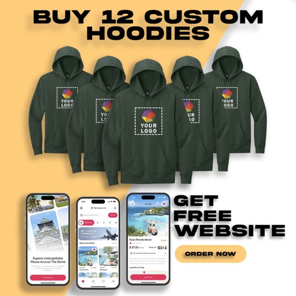 Buy 12 Custom Hoodies Get Free Website Thumbnail