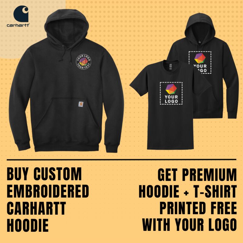 Buy Custom Embroidered Carhartt & Get Premium Hoodie + T-Shirt Printed Free With Your Logo Thumbnail