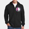 Custom Printed Ultimate Cotton ® Full Zip Hooded Sweatshirt Thumbnail